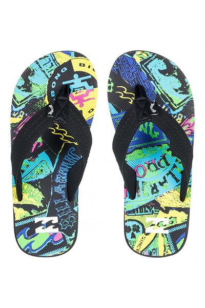 BİLLABONG Billabong Ebbl100001G Papuci unisex negri cu tema pentru băiat