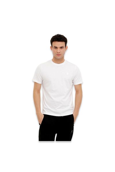 lumberjack Ανδρικό μπλουζάκι 3m M-ct102 Bsc C Nk 3fx Λευκό