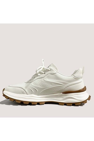 Bulldozer Men's Leather Casual Shoes 250427   - White - 44