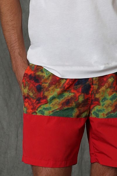 Lufian Point Men's Swim Shorts Red