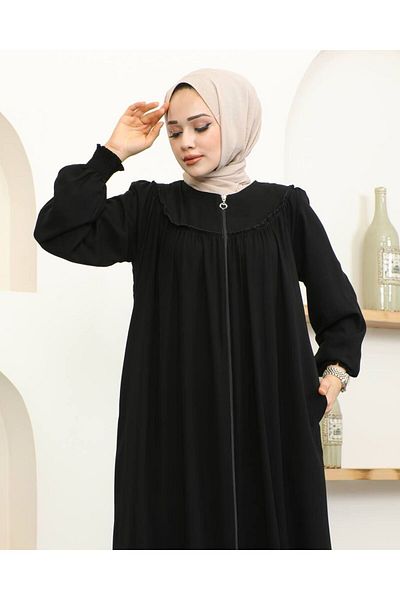 ECESSAMODAM Μανίκι Gipeli Robe Gathered Medina Silk Ferace