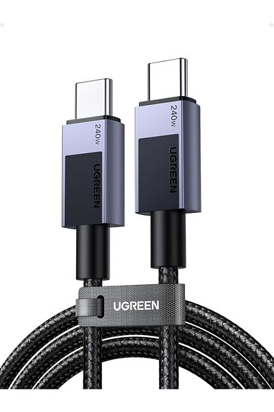Ugreen 240W USB-C to USB-C Cable, 2 Meter, Fast Charging, 480 Mbps Data Transfer