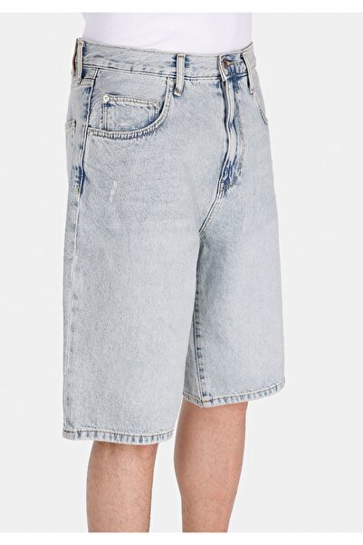 Colin's Loose Fit Orta Bel Düz Erkek Denim Jean Şort