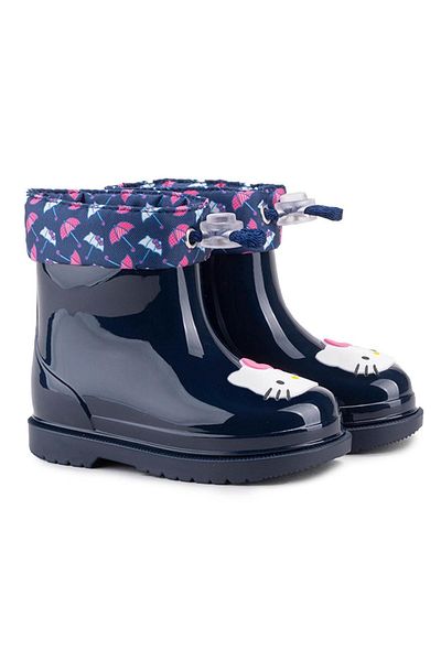 IGOR حذاء W10261 K Bimbi Hello Kitty Rain باللون الأزرق الداكن للأطفال