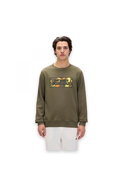 Bad Bear 24.02.12.016 Caen Crewneck Haki Erkek Sweatshirt