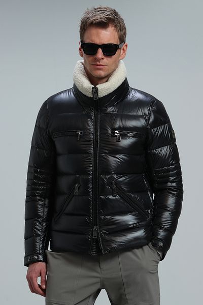 Lufian Pánský kabát Jay Goose Feather černý