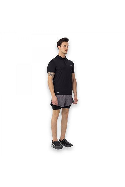 Merrell M4Pacem Polo Neck Short Sleeve Black Men's T-Shirt