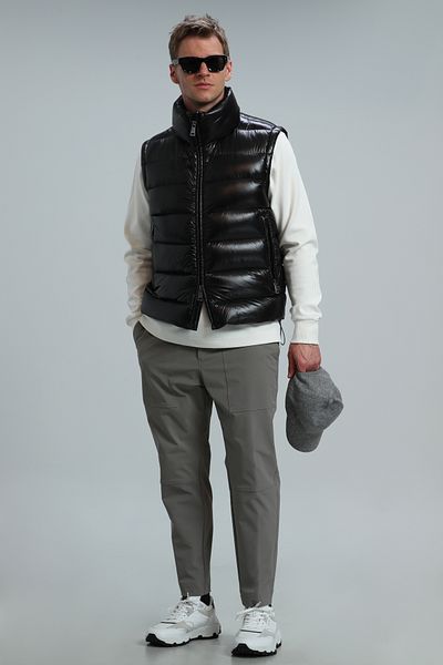 Lufian Peter Goose Feather Men's Vest Black
