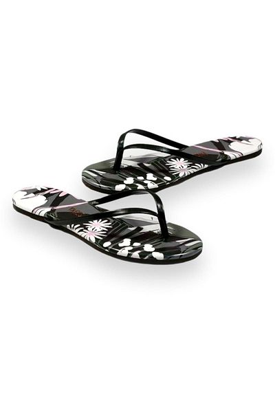 Tkees Tk-2209 Classic Patterned Flip Flops Khaki Women's Slippers