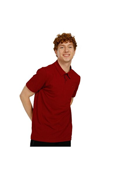 lumberjack Ct953 101079283   Ανδρικό μπλουζάκι Basic Polo Claret Red