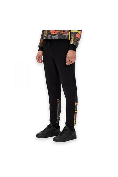 Bad Bear 24.02.14.004 Flame Sweatpants Black Men's Sweatpants