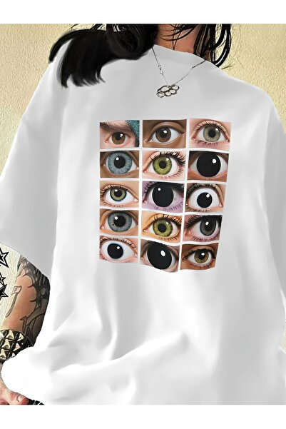 LAND MODA Μαύρο μπλουζάκι με φαρδιά εφαρμογή και στρογγυλή λαιμόκοψη για γυνα...