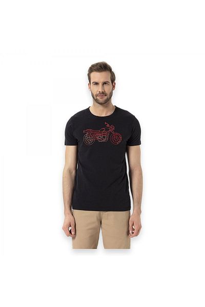 ROUTEFIELD Rftj22 Tj Black Men's T-Shirt