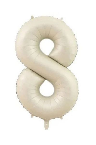 party world 34 Inch Cream Number Foil Balloon from 0 to 9 Optional