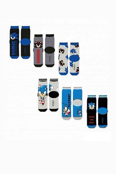 Sonic Set 6 sosete copii Sonic 39135