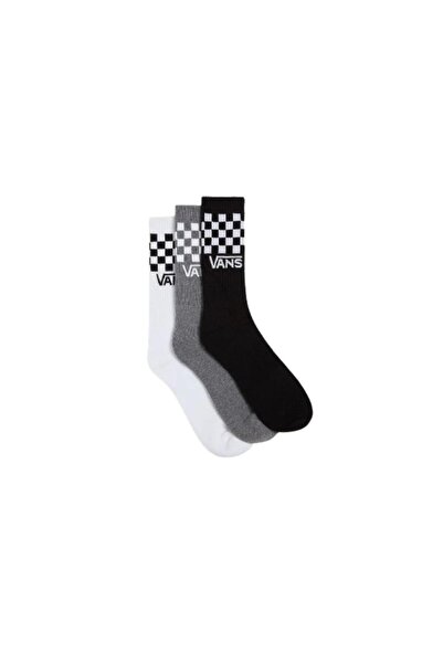 Vans Classıc Check Crew Vn000f0wy281 Erkek Siyah Çorap