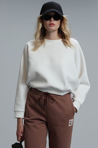 Lufian Hanorac tricotat pentru femei Uwen Off White