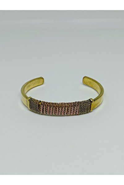 mama india alaçatı Gold Color Copper Detailed Modern Design Brass Handmade Ha...