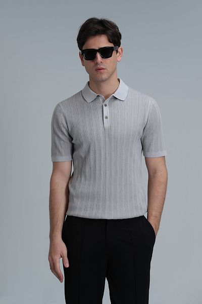 Lufian Marcel Men's Sweater Stone