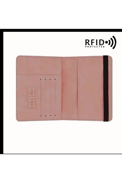 ORGANICYOU Retro Pu Passport Holder with Shelf, Thin Passport Wallet and Multi-Functional Ganzu Collection
