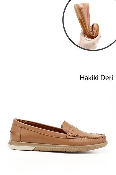 GÖNDERİ(R) Mocasnic confortabil din piele naturală pentru femei/fete