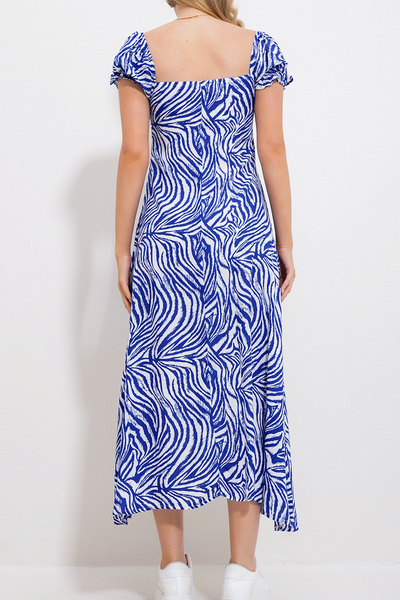 VAGGON Жіноча сукня Saks з квадратним вирізом з квітковим візерунком Prmx11735