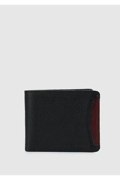 Provoq Provoq 303 Black Flother Leather Wallet