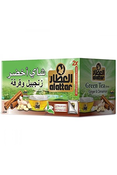 alatar شاي أخضر زنجبيل وقرفة من العطار 20 كيس