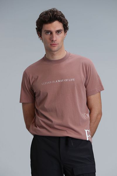 Lufian Μόδα Potter Graphic T- Σούρτα Κανέλα