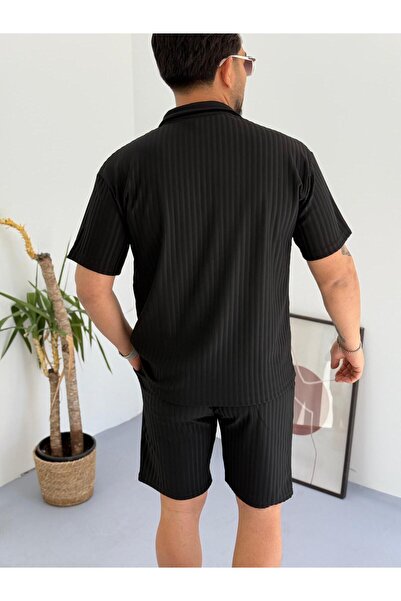 Combineman35 Ανδρικό μπλουζάκι με γιακά πόλο από ύφασμα Lycra με ραβδώσεις