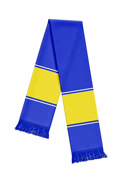 JOLT Eșarfă pentru fani, galbenă, bleumarin, model nr: 002