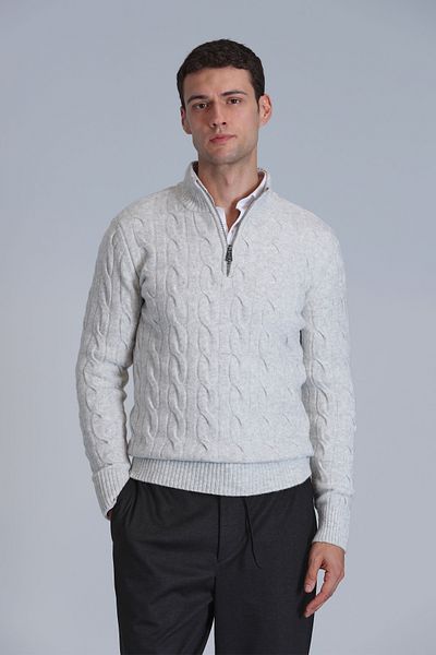 Lufian Rico Men's Sweater Light Gray