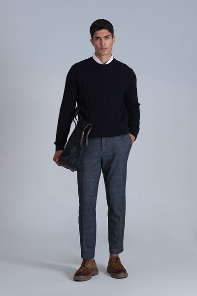 Lufian Peter Smart Gray Slim Fit Men's Chino Pants