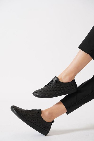 Moda Pie Дамски обувки Metade LazSole Sewn от естествена кожа, черни