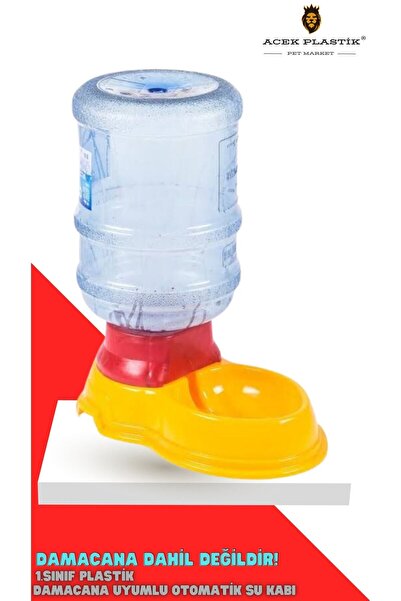 A.C.E.K PLASTİK Otomatik Kedi Köpek 5 Kg Mama Kabı - 19 Lt Su Kabı (mama Su K...
