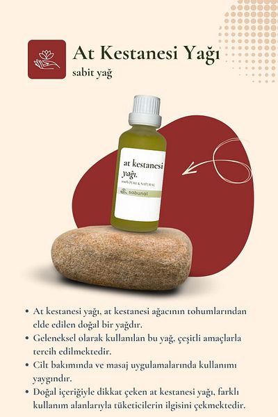 sabunal Horse Chestnut Oil 50 ml - Natural Massage and Skin Care Oil