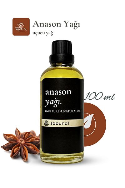 sabunal Anise Oil 100 ml - Pure Herbal Skin Care and Aromatherapy Oil