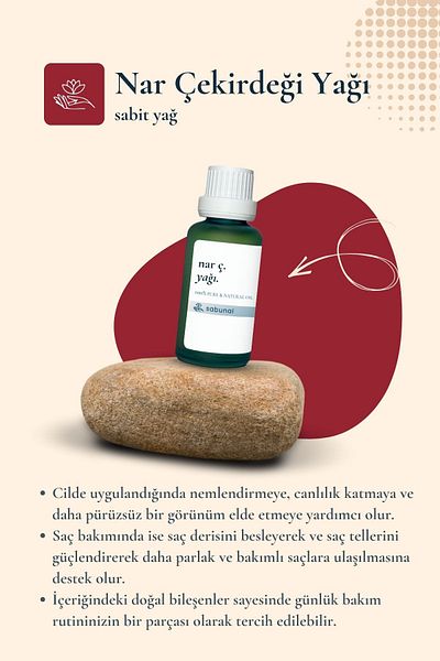 sabunal Pomegranate Seed Oil 30 ml - Skin Care and Purifying Natural Oil