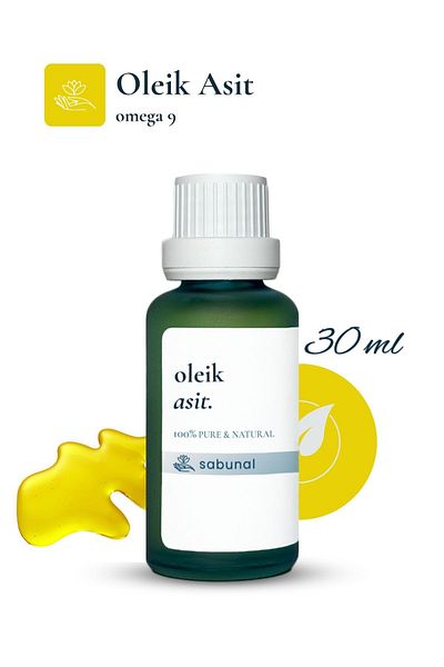 sabunal Oleic Acid Serum 30 ml - Moisturizing Anti-Aging Serum for Hair and Skin