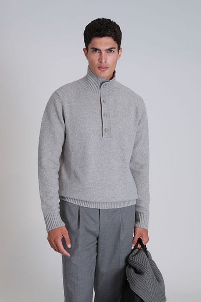Lufian Men's Sweater - Light Gray Bert