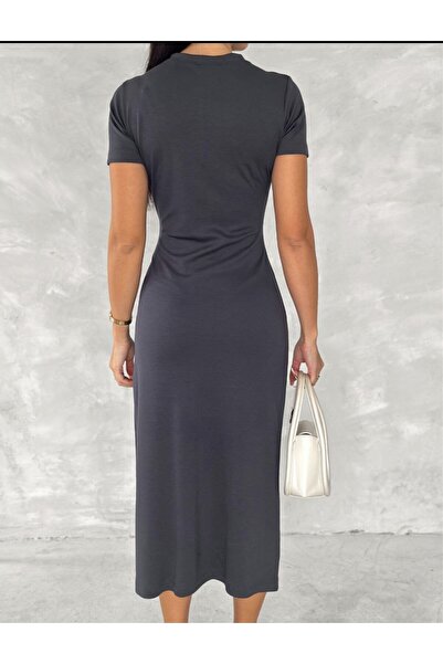 Butik Merrline Γυναικείο Oys Φόρεμα με μαλακή υφή με ζώνη