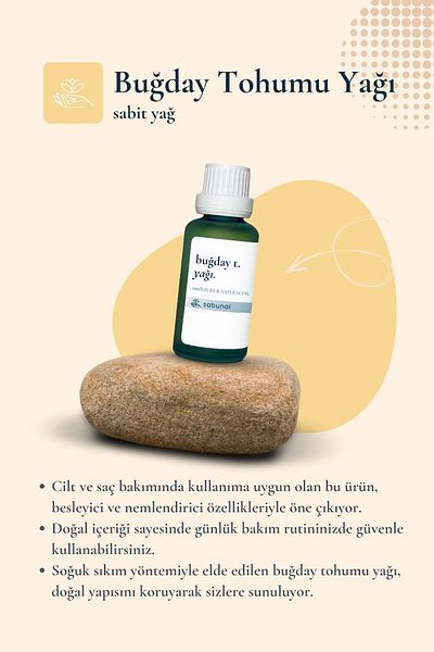 sabunal Wheat Germ Oil 30 ml - Natural Oil Anti-Cellulite with Intensive Moisture Support