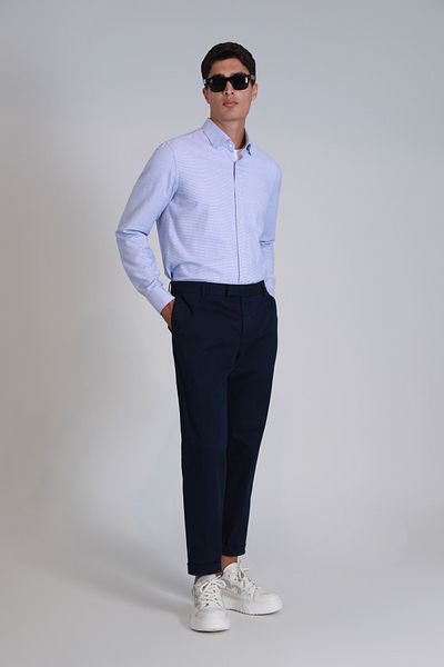 Lufian Gabriel Sports Men's Slim Fit Navy Blue Chino Pants