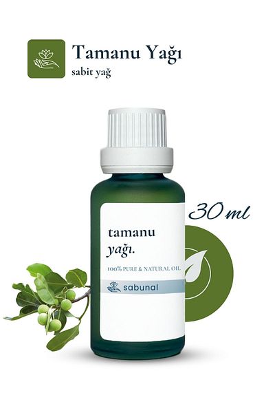sabunal Tamanu Oil 30 ml - Cold Pressed Skin and Hair Care Oil
