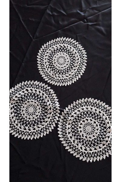 Papatyam Hand Knitted - Crochet 24cm & 21cm, Lace / Vintage / Dowry