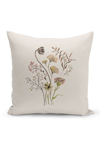 Bertille Home Flower Spring Series Κάλυμμα μαξιλαριού με ψηφιακή εκτύπωση διπλής όψης (Άνοιξη)