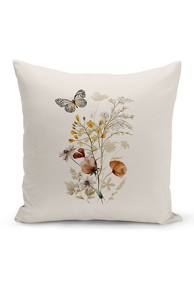 Bertille Home Flower Spring Series Κάλυμμα μαξιλαριού με ψηφιακή εκτύπωση διπλής όψης (Άνοιξη)