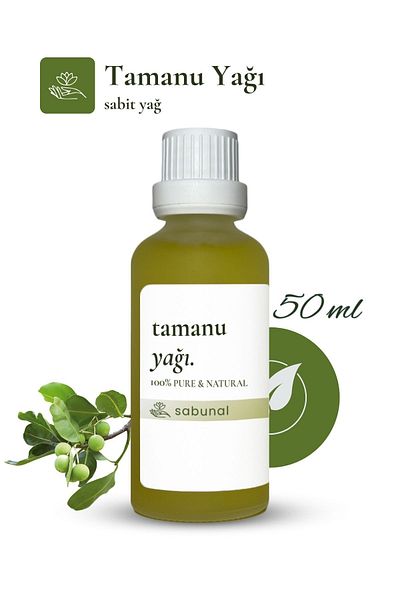 sabunal Tamanu Oil 50 ml - Cold Pressed Skin and Hair Care Oil
