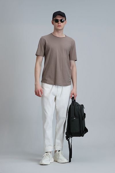 Lufian Ανδρικό T-Shirt Basic - Junya Camel Hair