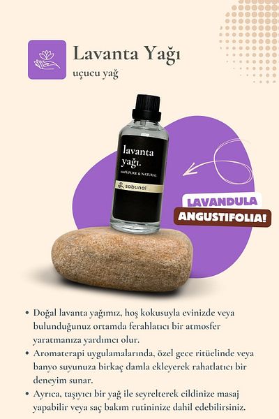 sabunal Lavender Oil 100 ml - Aromatherapy and Care Oil